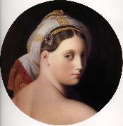 Jean-Auguste Dominique Ingres Tete de la grande odalisque couchee oil painting